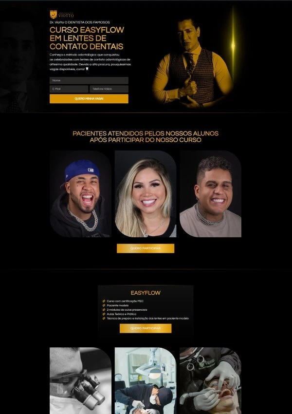 Projeto de lentes de contato dental